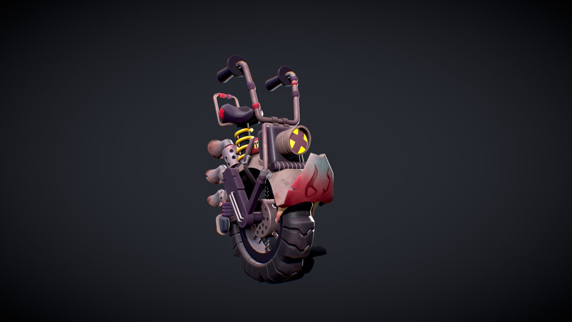 Motorcycle - 3D model by eltejedordeluz 3d model