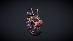 Motorcycle videogame, prop, motorbike, moto, motorcycle, low-poly, asset, vehicle, low, stylized
