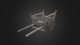 Medieval Hand Cart castle, wooden, interactive, medieval, cart, century, vr, 14th, town, 13th, centre, museum, fortress, christian, bulgaria, restoration, stronghold, 12th, cherven, ruse, stone, wood, hand