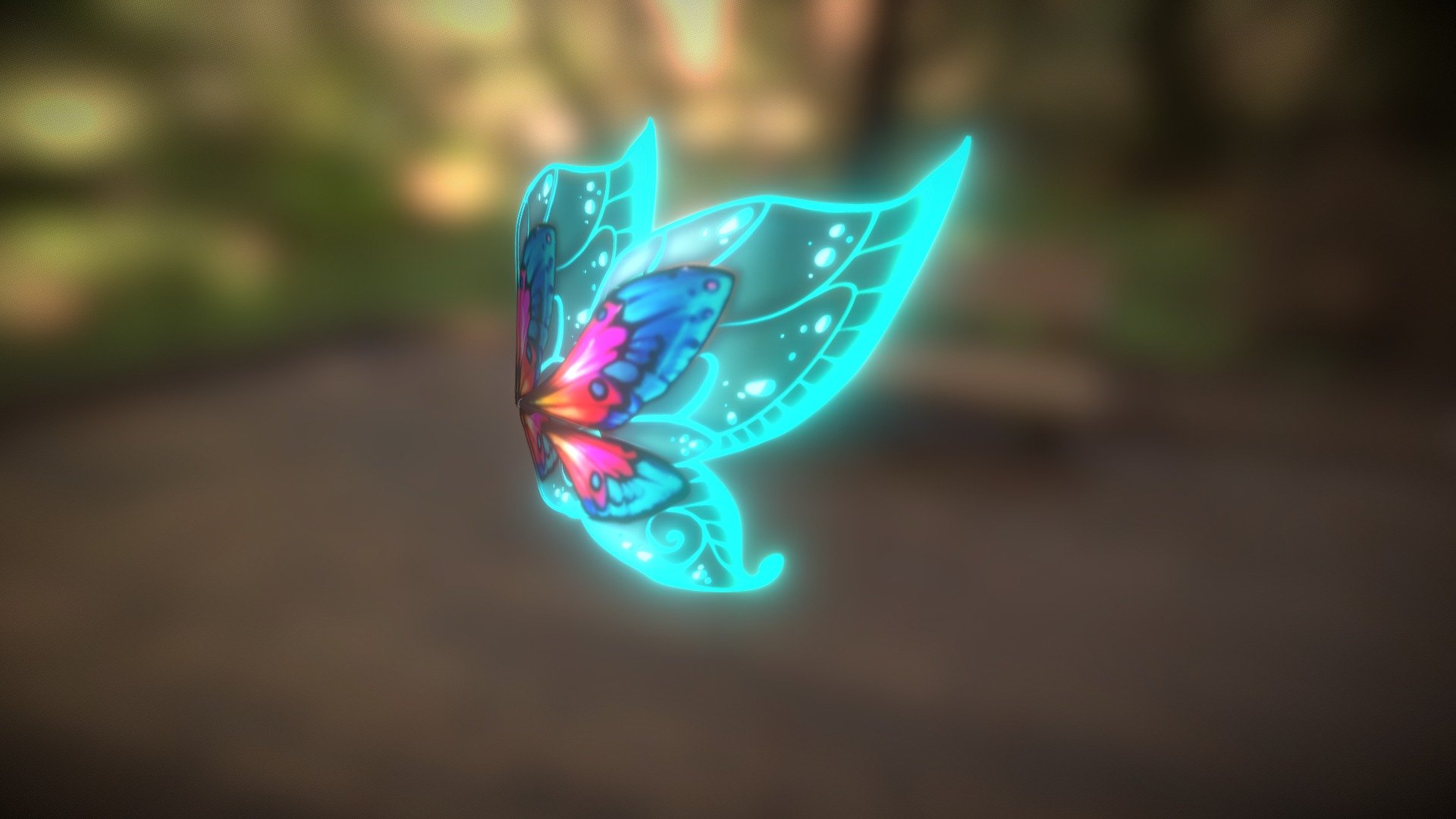 Butterfly Wings - Butterfly Wings - 3D model by Cre-8 (@caodongxuan) 3d model