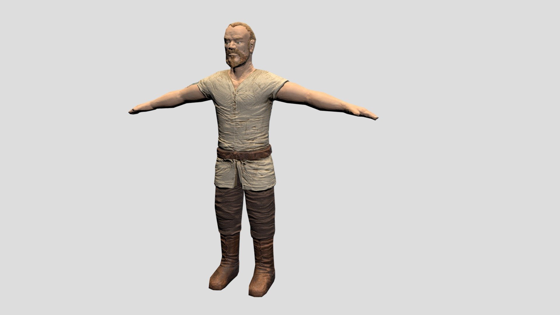 Medieval Peasant - 3D model by shephard 3d model