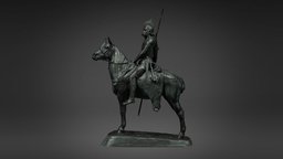 Cavalier Gaulois bronze, warrior, rider, museum, battleaxe, cuirass, francecollections, gaul, gallic, saint-germain-en-laye, horse, archaeology, sword, sculpture