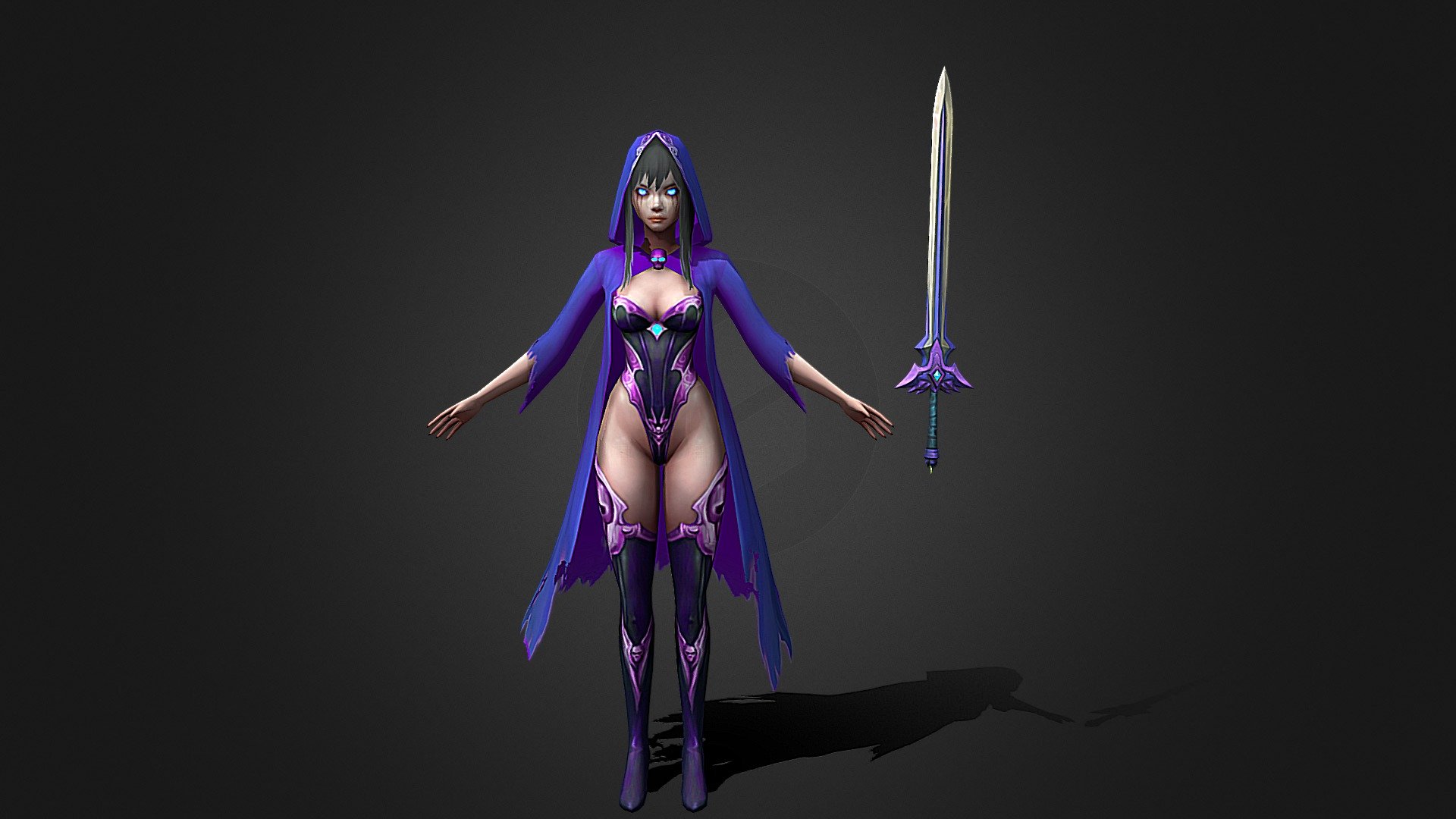 Girl_Warrior - 3D model by centaurus21 3d model