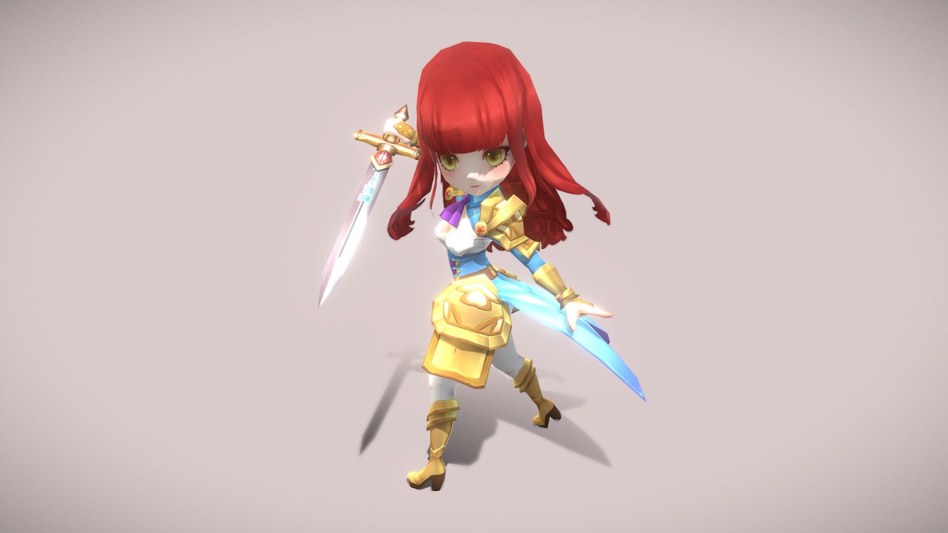 Casual RPG Character - 4 Avelyn - 3D model by jjstudio222 3d model
