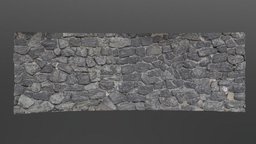 Stone fence wall texture castle, curved, 3d-scan, urban, long, big, pattern, outside, gray, fortification, outdoor, authentic, filmmaking, medievalfantasyassets, photogrammtery, photoscan, stone, gameasset, house, street, wall