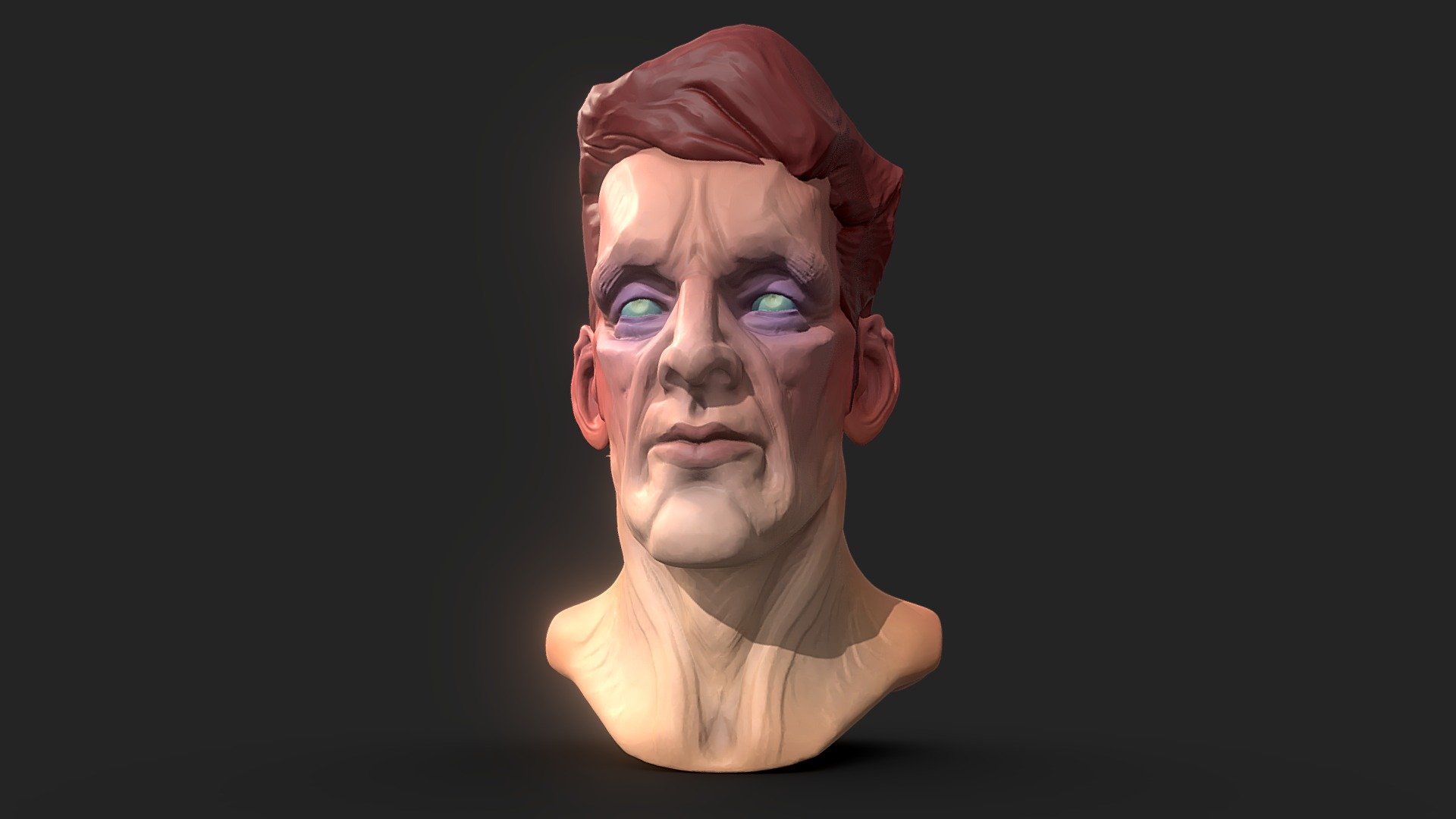 Experimenting with facial structure. High-poly, obj format with polypaint! - Old Man Stylized Sketch - Buy Royalty Free 3D model by Alexandria Maharaj (@Thedovahtamer) 3d model