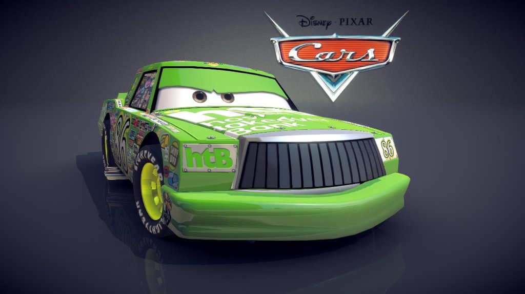 This is the game model of Chick Hicks for the original Pixar Cars video game by THQ for the Wii port I made back in circa 2005.

Please note: I cannot sell or allow download of this model as this is the actual game model built for the Pixar Cars video game franchise 3d model