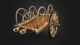 Iron Age war chariot stl, cart, detailed, battle, chariot, romans, freedownload, caesar, iron-age, horse-drawn, britons, free, war