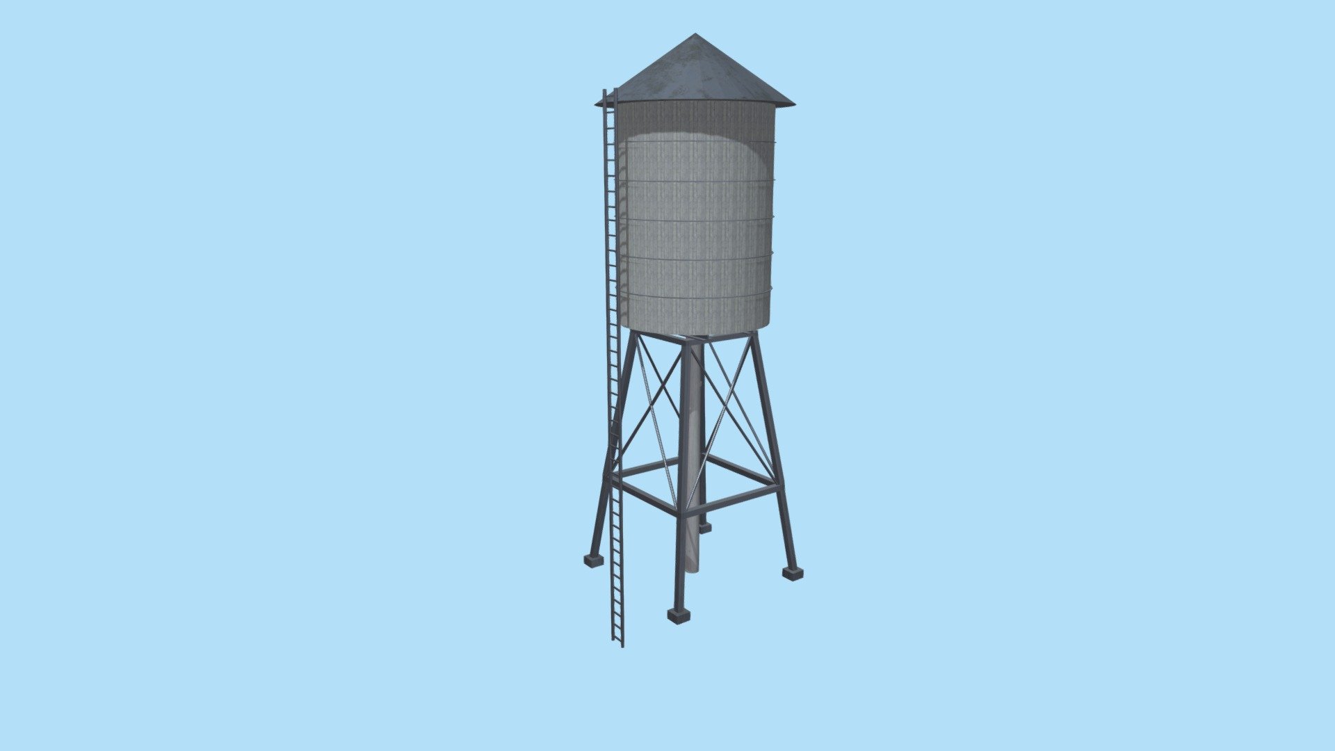 New york city water tank - Water Tank - Download Free 3D model by sumitmangela 3d model