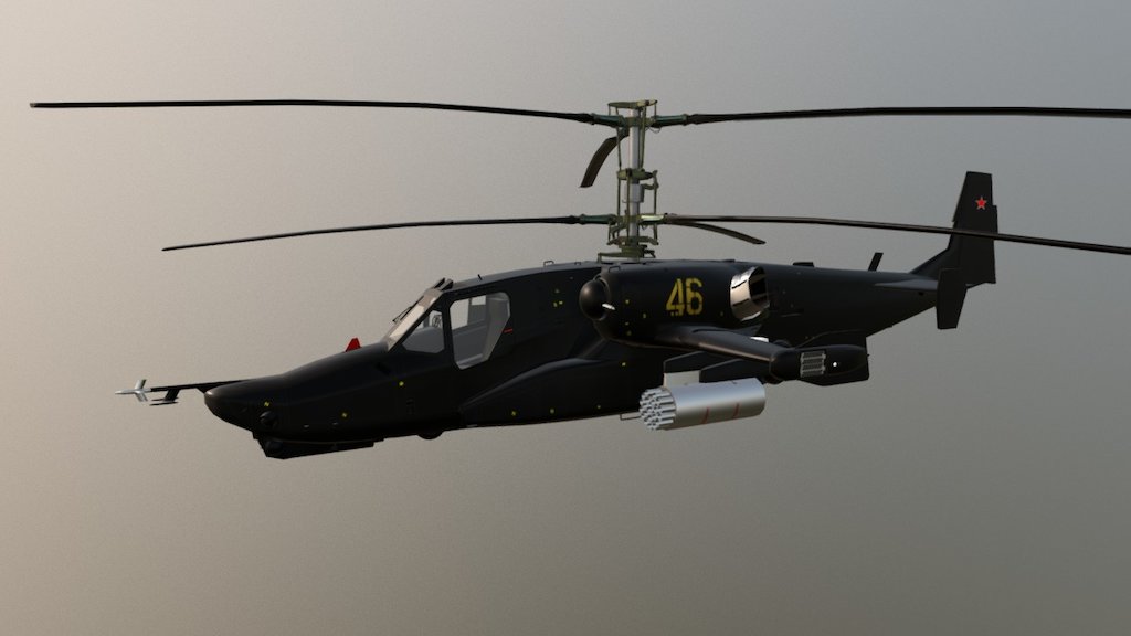 Ka-50 Black Shark - Ka-50 - 3D model by aston-m777 3d model