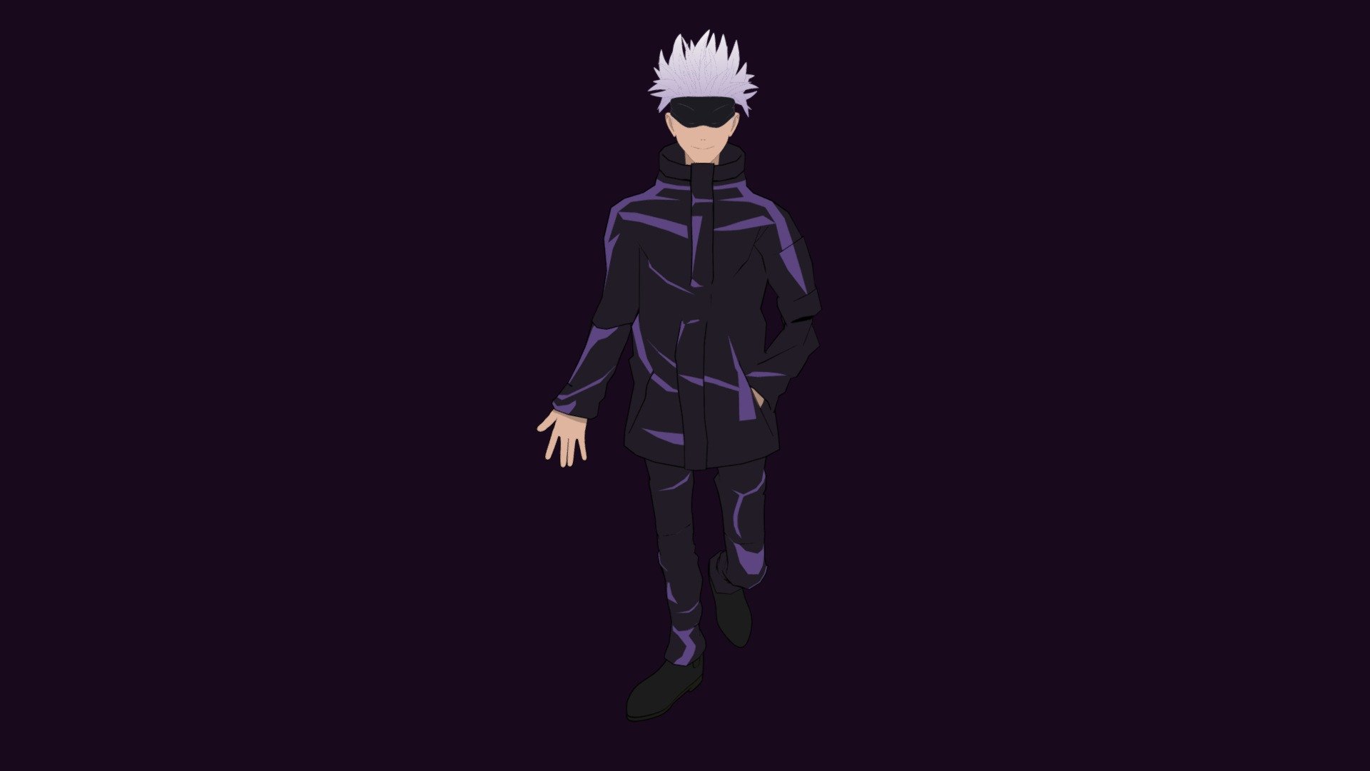 Please do not reupload or redistribute this model.

Satoru Gojo from Jujutsu Kaisen.

Modelled, Rigged, Textured and Posed in Blender.

Once you open the blender file. Select the Rig from the scene collection, navigate to &lsquo;pose mode' with the rig selected, pose &gt; clear transform &gt; all which resets the bones to their default position leaving you with a t-pose, ready for animation.

.blend, .fbx, .obj, .mtl files available.

Thanks for your purchase if you make one! - Satoru Gojo - Buy Royalty Free 3D model by Godfrey (@godfreywilliamsofficial) 3d model