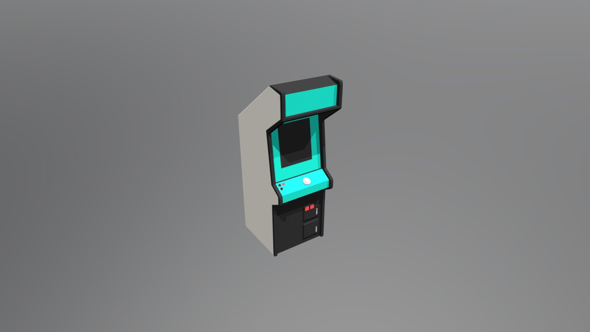 Just a low poly acrade machine 3d model