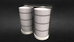 Oil tanks, 2 small citiesskylines