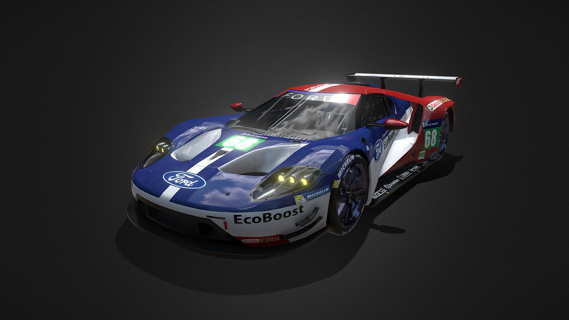 Personal project I worked on to test out some stuff in Substance Painter.

In the additional file you will find




.fbx format with matching naming with texture files

4K crisp texture

clean and weathered cockpit variant
 - Ford GT Racing Car - Buy Royalty Free 3D model by Vito Bellomo (@raiza88) 3d model
