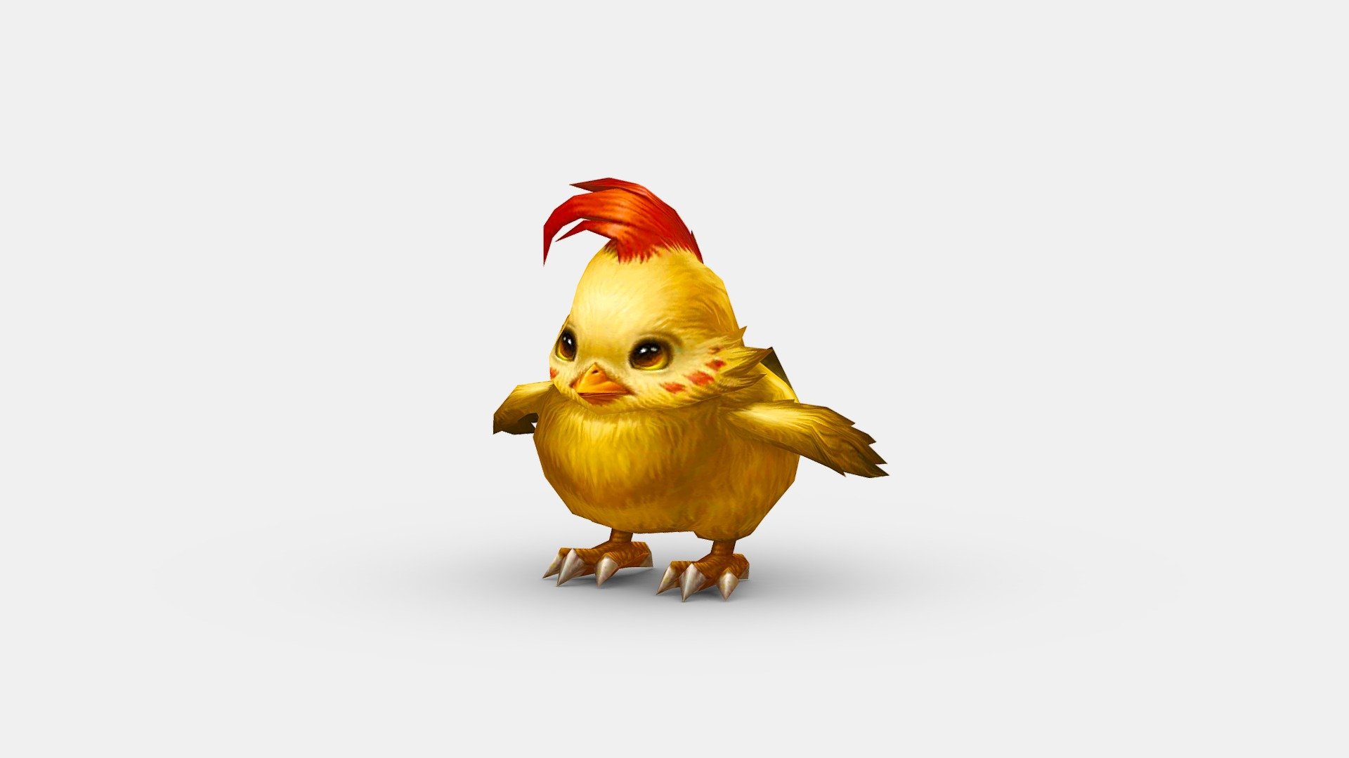 Cartoon yellow chicken - red cockscomb - Cartoon yellow chicken - red cockscomb - Buy Royalty Free 3D model by ler_cartoon (@lerrrrr) 3d model