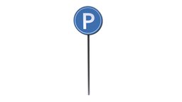 Road Sign (Parking) sign, roadsign, road-sign, street-sign, street, parking-sign, street-assets
