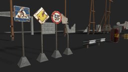 Street Elements Game Ready Pack (LowPoly)