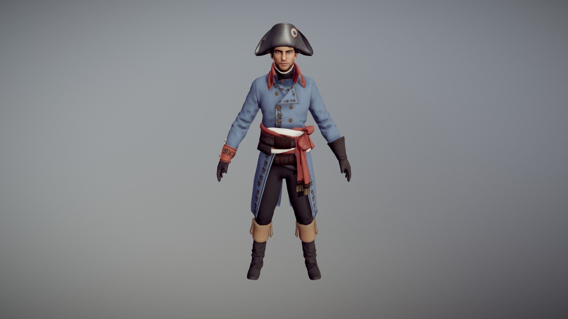 Napoleon outfit from Assassin's Creed Unity - Napoleon - 3D model by Sir Klutzy (@SirKlutzy) 3d model