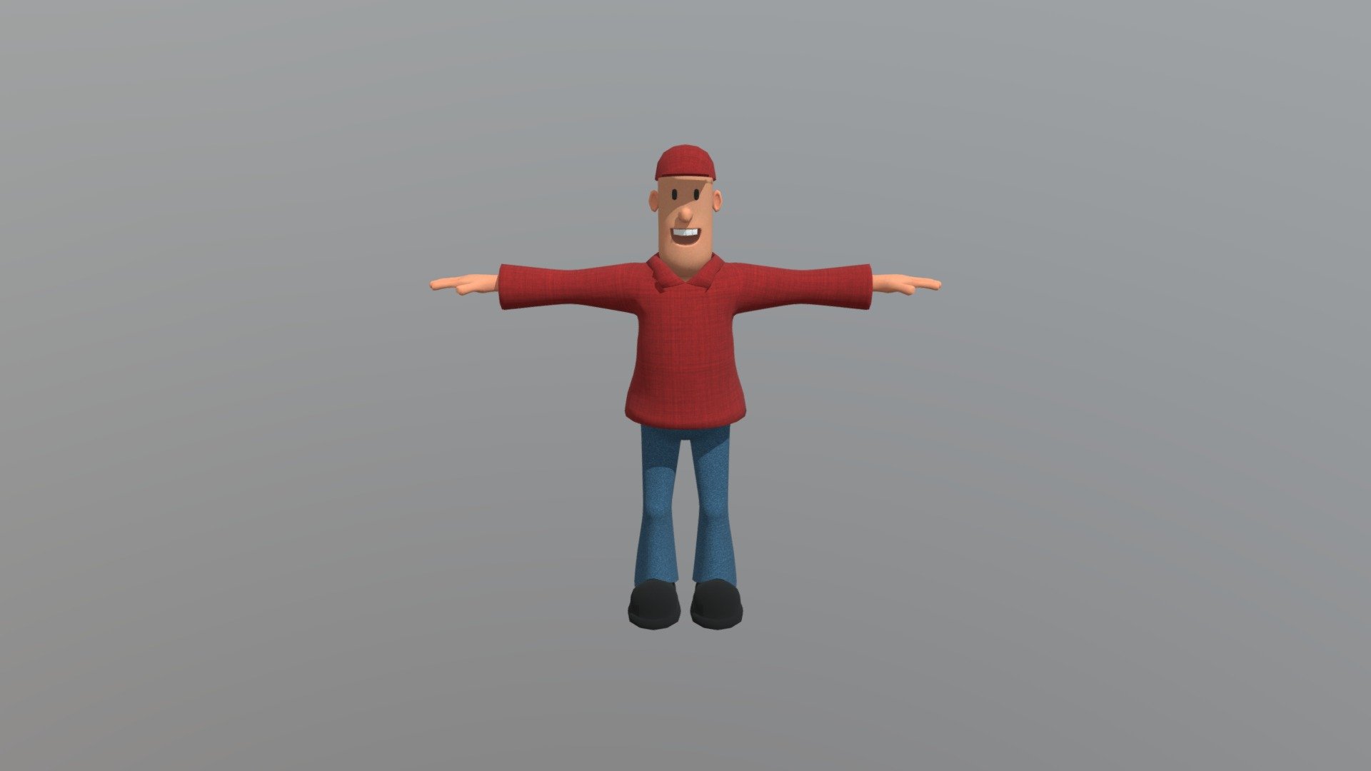 A simple cartoon Low poly un-rigged Character modeled in Cinema 4D. UVs. all objects in one texture map.
All objects are seperated so you can use this as a base mesh as well to create different characters of your own.
Formats included: C4D, BLEND, OBJ, FBX, MAX, MB 3d model