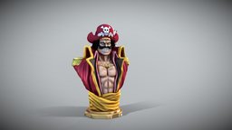 Roger Gold roger, manga_character, low-poly, blender, lowpoly, blender3d, pirate, onepiece