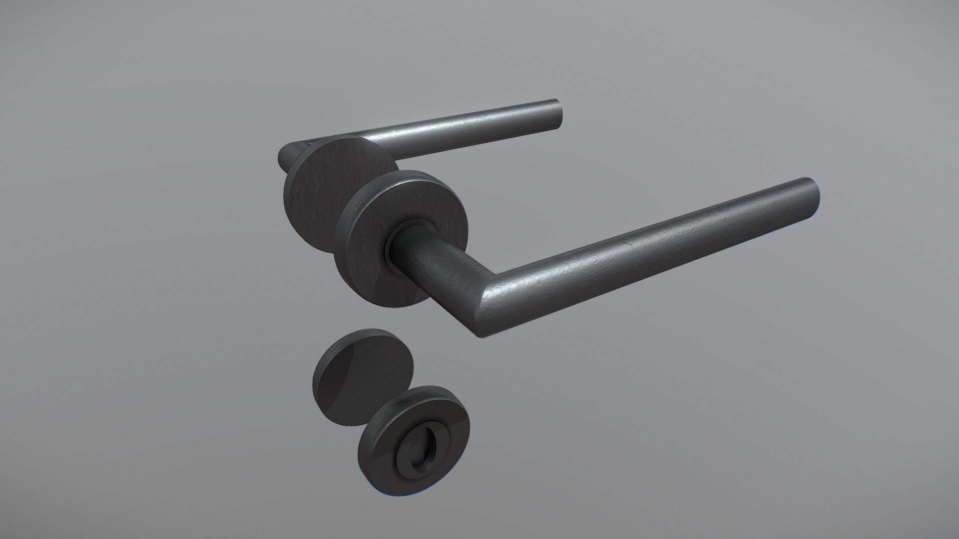 Very simple door handle. 

Minimalistic modern solution for any interior.
There is two parts: Handle and the key hole.

Just ready to be placed at your door. 
I was searching for it myself, so I had to model one. 

Enjoy&hellip; - Door handle - simple and modern - Buy Royalty Free 3D model by gugusheep 3d model