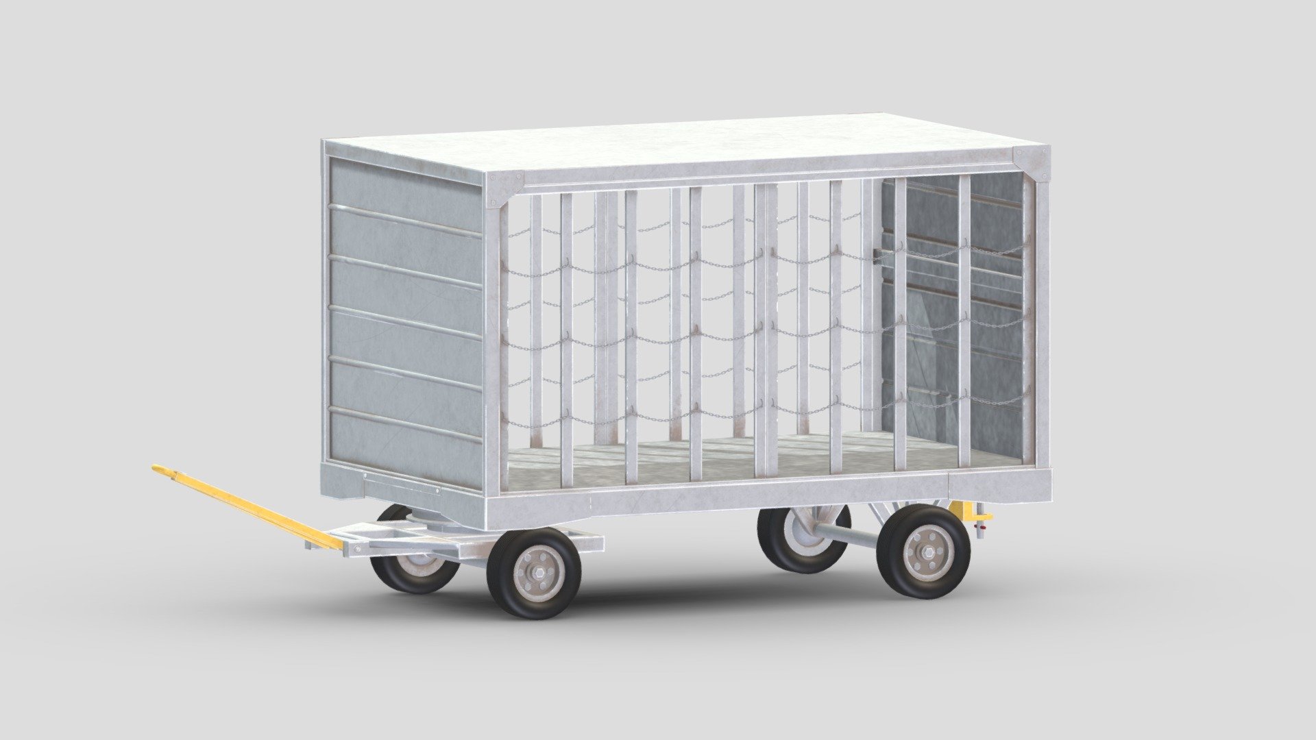 Hi, I'm Frezzy. I am leader of Cgivn studio. We are a team of talented artists working together since 2013.
If you want hire me to do 3d model please touch me at:cgivn.studio Thanks you! - Airport Closed Baggage Trailer - Buy Royalty Free 3D model by Frezzy3D 3d model
