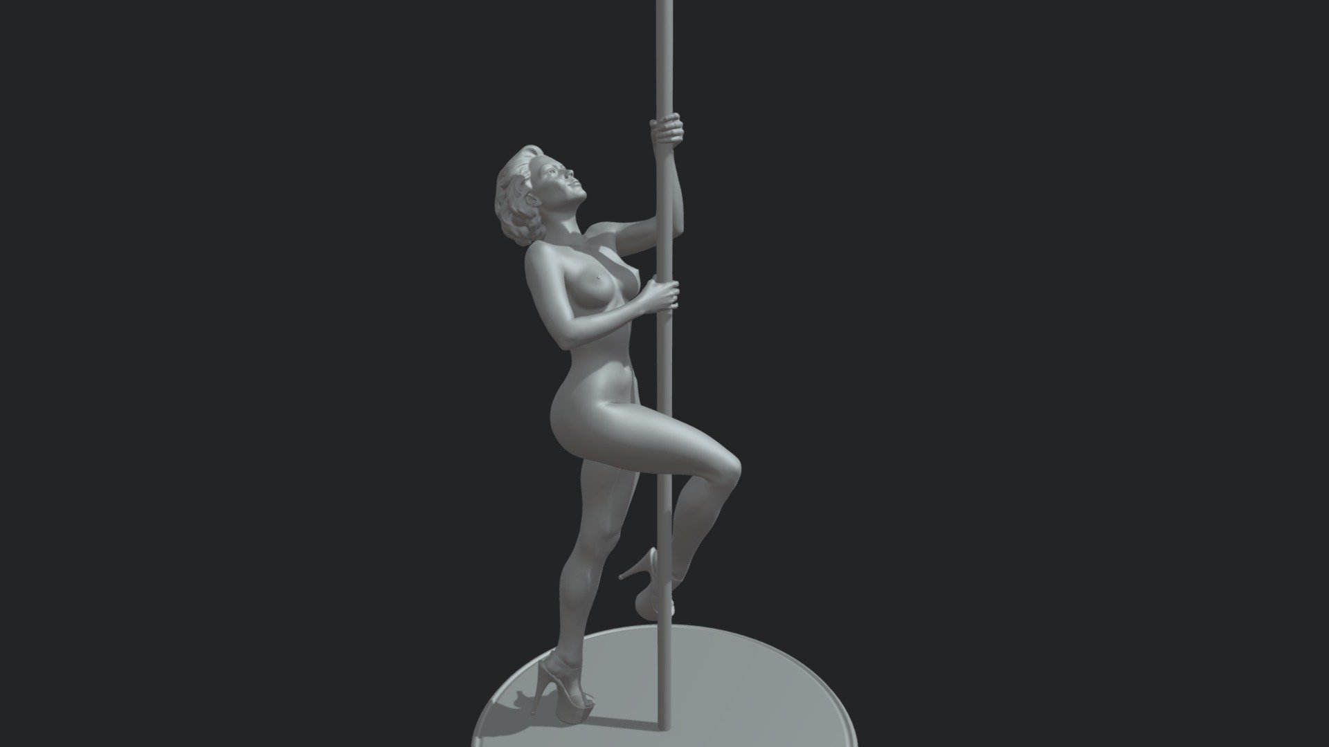 Pole dancer - 3D model by dmitriy.pilipov 3d model