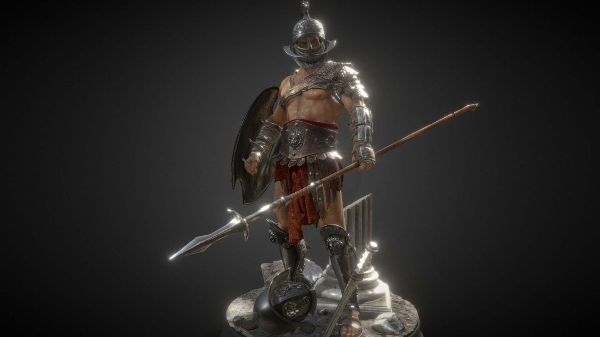 This is a character I made for gaming. Modelled and posed in lightwave and Zbrush , textured in Substance Painter.
enjoy! - Gladiator Arena - 3D model by Alessandro Giommetti (@giommo77) 3d model