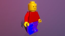 Lego figure lego, legoman, game-asset, legomodel, character