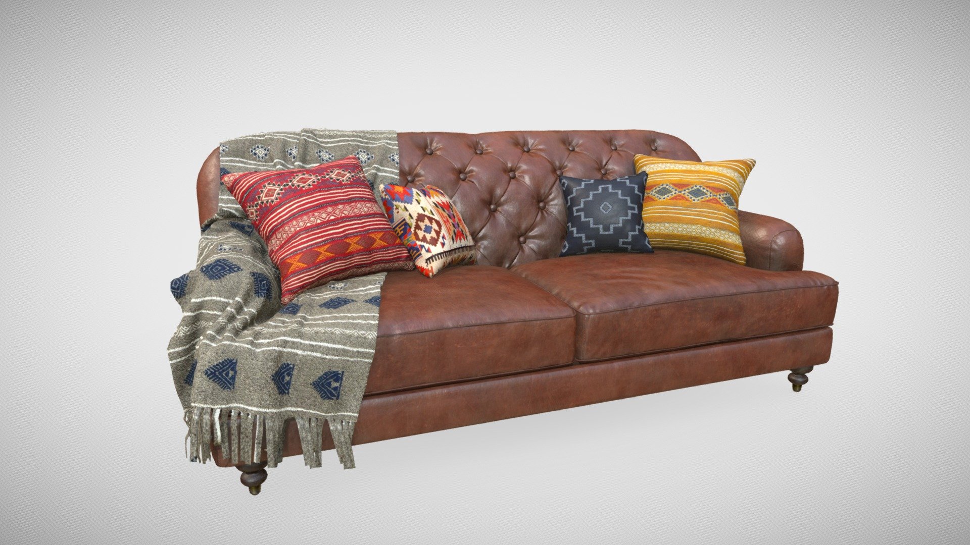 Chesterfield Sofa - 3D model by Laxman Sai Teja (@Laxman009) 3d model