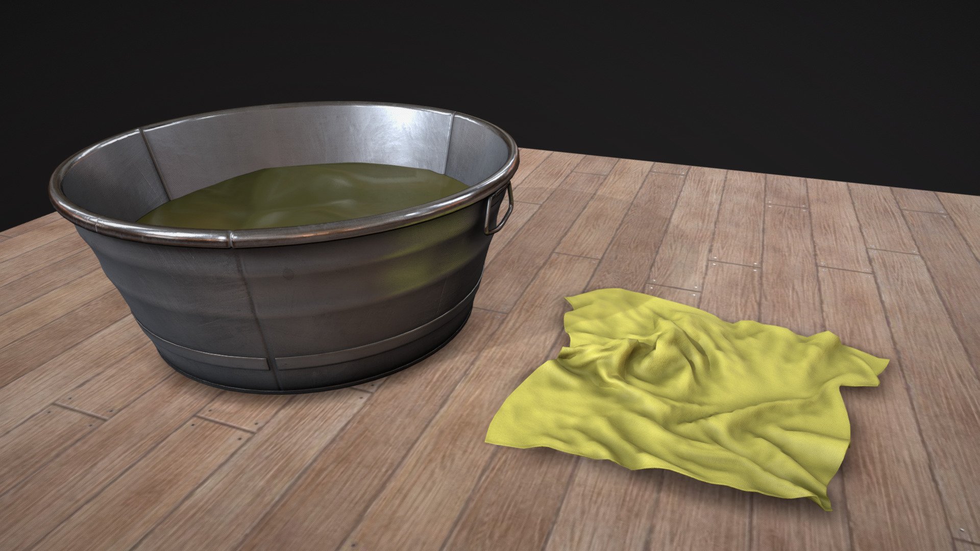 Bucket scene

Made in Blender and textured in Substance Painter.

Rag was reduced from around 100k tris to 4.5k 3d model