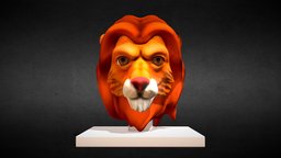 Cartoon Lion escultura, lion, lions, escultura3d, mediumpoly, leao, cartoon, lowpoly, zbrush, sculpture