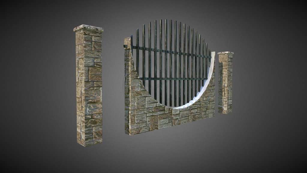 Published by 3ds Max - Fence A - Download Free 3D model by Francesco Coldesina (@topfrank2013) 3d model