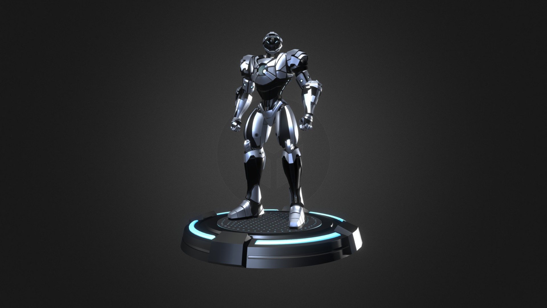 Sci-fi robotic character model, suitable for games and subdivision-ready for films or close up. Comes with full rig in both Maya file and Blender file. PBR textures all in 4096*4096 quality.

In this package includes:





Maya file (.MA, .MB) with rigs made with Advanced Skeleton




Blender file (.BLEND) with rigs and IK controllers, pose library with 4 standard pre-made poses. Also included a scifi-style pedestal for showcase render, which can also be downloaded separately in the &ldquo;Supporting items