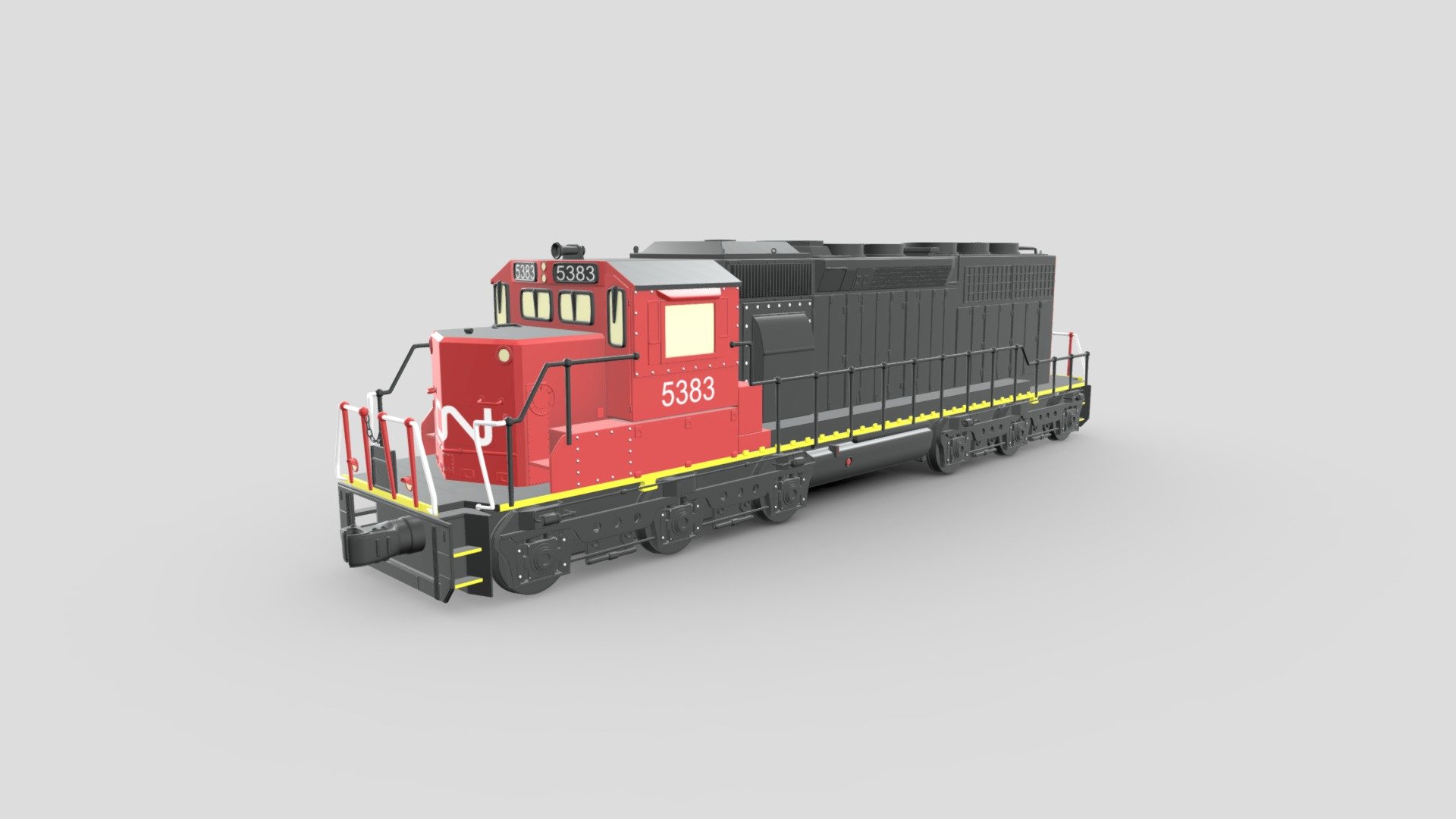 Animation shown here: https://sketchfab.com/3d-models/model-train-and-tracks-demo-animation-1f362e834c1f456782cdd89e842edaba

3D Model Train collection that I made using Blender. It includes a train model, a simple animation, and the train track models. This is a high poly model that is great for rendering but can also be used in game development.

Features:




Model train 3D model with 5 separate model sets parented accordingly

Model track with rails, railway ties, and gravel

Sample animation showing the train going around a track

PBR textures in 4K, 2K, and 1K resolutions

Each model has been manually UV unwrapped

Overlapping UVs on duplicate mesh parts to save texture space

Blend files include pre-applied textures as well as camera setups

Lighting provided by the included HDRi map downloaded from HDRi Haven

FBX, OBJ, GLTF/GLB, DAE/Collada file formats

Included Textures:




AO, Diffuse, Roughness, Gloss, Metallic, Normal

UVLayout

 - Model Train Collection - Buy Royalty Free 3D model by Pickle55100 3d model