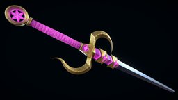 Starlight Sword saber, boss, terraria, longsword, sword-weapon, meleeweapon, starlight, bladed-weapon, militaryweapon, gameart, stylized, fantasy, dagger, rapiersword, empressoflight
