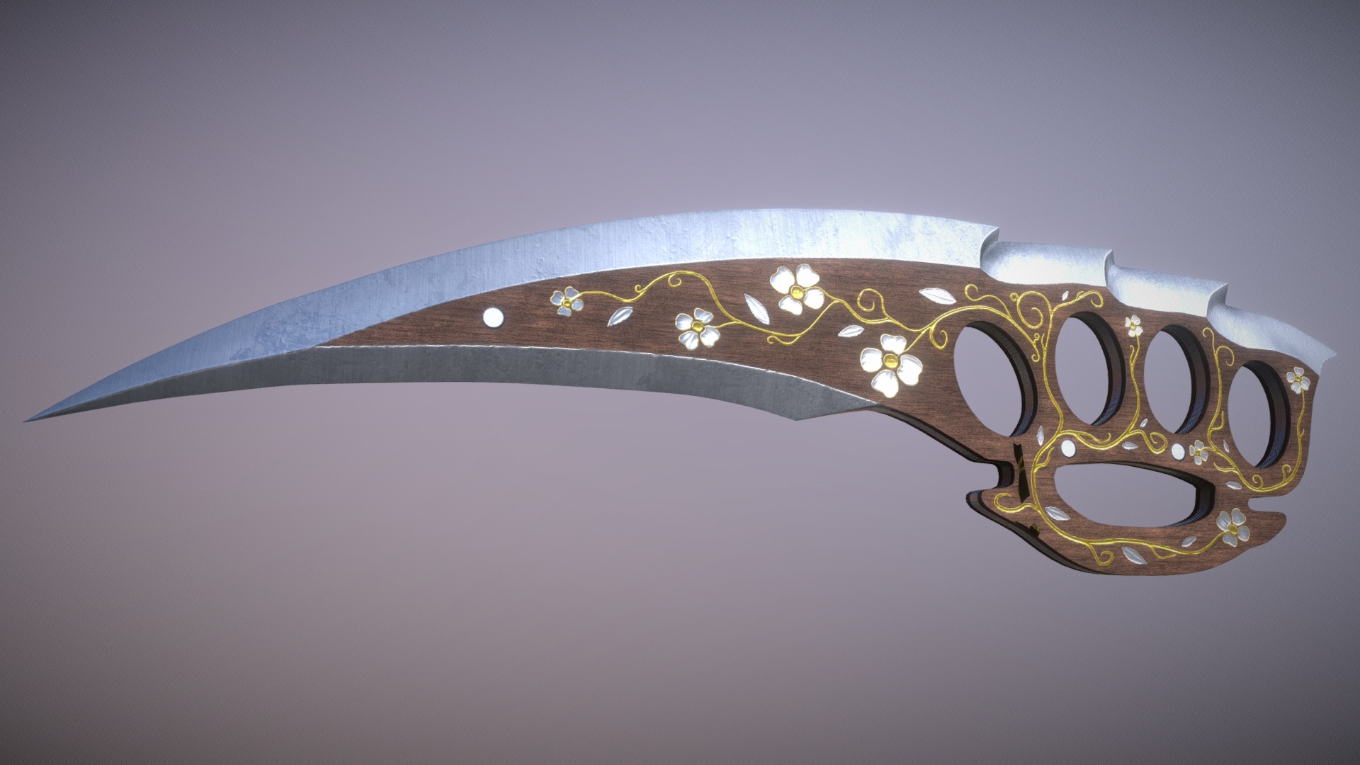 vgo skin - Knuckle Knife | Elegant - 3D model by Machamp 3d model