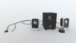 Logitech Sound System LS21 music, speaker, system, sound, electronics, logitech