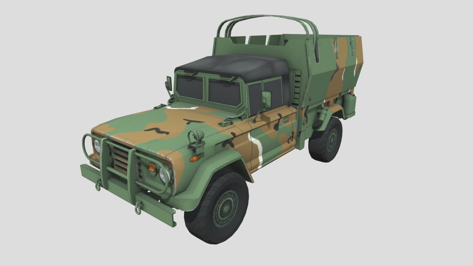 Kia K-319 (K-311a1 Armoured (KM450)) Light Utility Vehicle - K-319 - 3D model by Uniform008 3d model