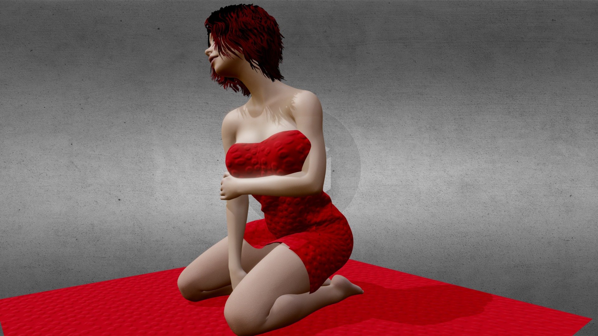Another naked woman. Thousands of them 3d model