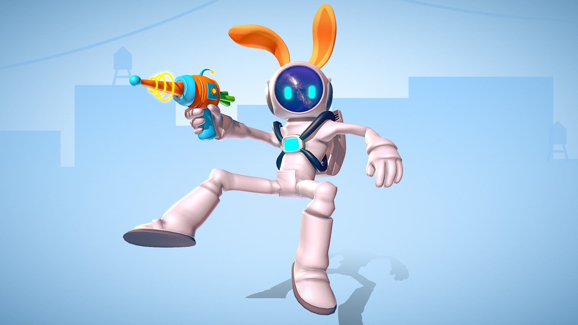 Rabbit astraunot done on blender for fun . 

rabbit #astro #astonaut #lasergun
you can use this anywhere, and if you want a custom model like this
contact me on my email adress 
haykel.shaba.designer@gmail.com - Rabbit astraunot - Buy Royalty Free 3D model by haykel-shaba (@haykel1993) 3d model