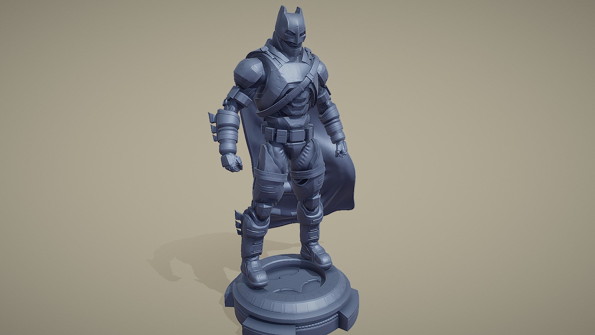 Batman for 3D printing
STL files are ready for 3D printing.
You can print this
STL-226mm (1-10)
STL-91mm (1-24)
STL-70mm (1-32) - Batman for 3D printing - Buy Royalty Free 3D model by crazysculptor 3d model