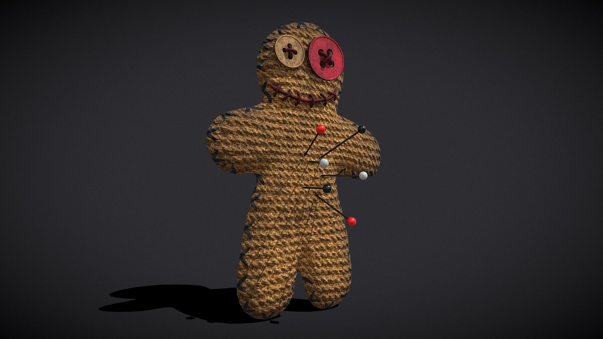 Simple Burlap Pin Effigy 
VR / AR / Low-poly
PBR Approved
Geometry Polygon mesh
Polygons 8,354
Vertices 8,482
Textures 4K PNG - Simple Burlap Pin Effigy - Buy Royalty Free 3D model by GetDeadEntertainment 3d model