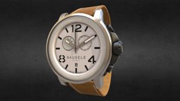 Bausele Oceanmoon Watch jewellery, leather, jewelry, fashion, 3dscans, 3dscanning, mechanism, watches, 3d_model, 3dsculpt, lather, watches-watch, fashion-style, substancepainter, 3d, 3dsmax, 3dscan, watch, 3dmodel, jevelry