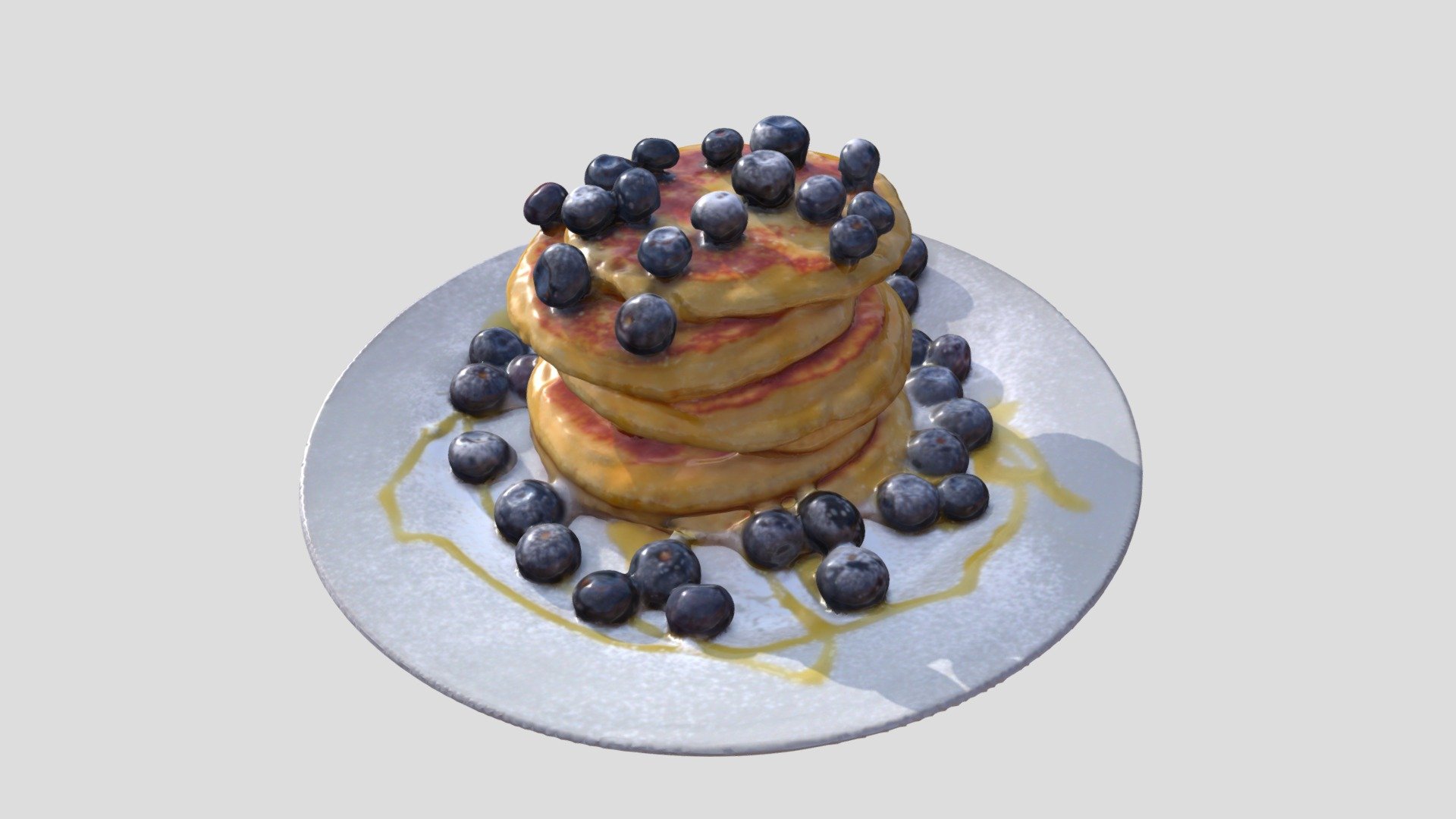 3D scan of some delicious pancakes with the Artec Leo - Pancake Day ! - 3D model by CSL_Alex 3d model