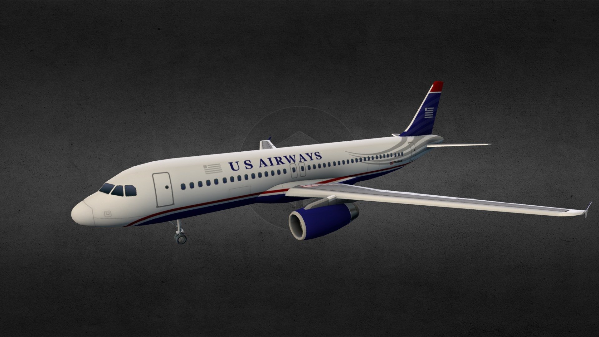 The Airbus A320 family consists of short- to medium-range, narrow-body, commercial passenger twin-engine jet airliners manufactured by Airbus.
This digital model is based on the Airbus A-320 aircraft with a &ldquo;US Airways