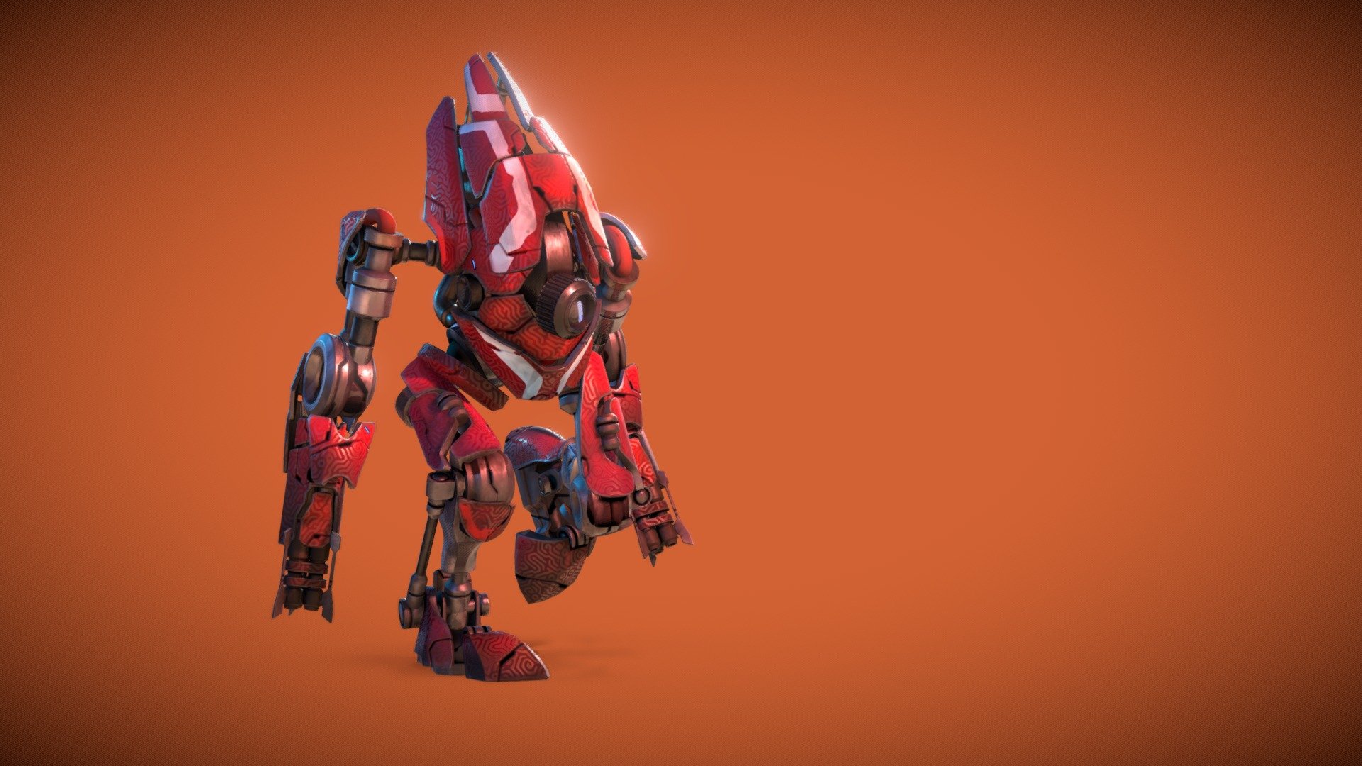 You'll get 4 skins, PBR/handpainted maps done in 3D-Coat (Basic/Watcher/Protector/Solarus), FBX with &amp; without skeleton, Akeytsu files ready to animate with the fully rigged character and another with VFX. Get the software here : https://www.nukeygara.com/try ;)

The model is realtime ready so you can export it anywhere on realtime engines like UnrealEngine4/Unity/Marmoset. NormalMaps are Y- baked in MIKK TangentSpace, model use custom VerticesNormals so keep them at import ;)

Textures consists in 1 2K UVset, and uses combined map channels to reduce drawcalls (better performances). C1 maps combines : Red=Metalness ; Green=Roughness ; Blue=AO. C3 maps combines : Red=Cavity ; Green=EyeGlow Alpha ; Blue=Specular IntensityFor the global Emissive use the &ldquo;E