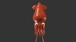 Squid squid, cartoon