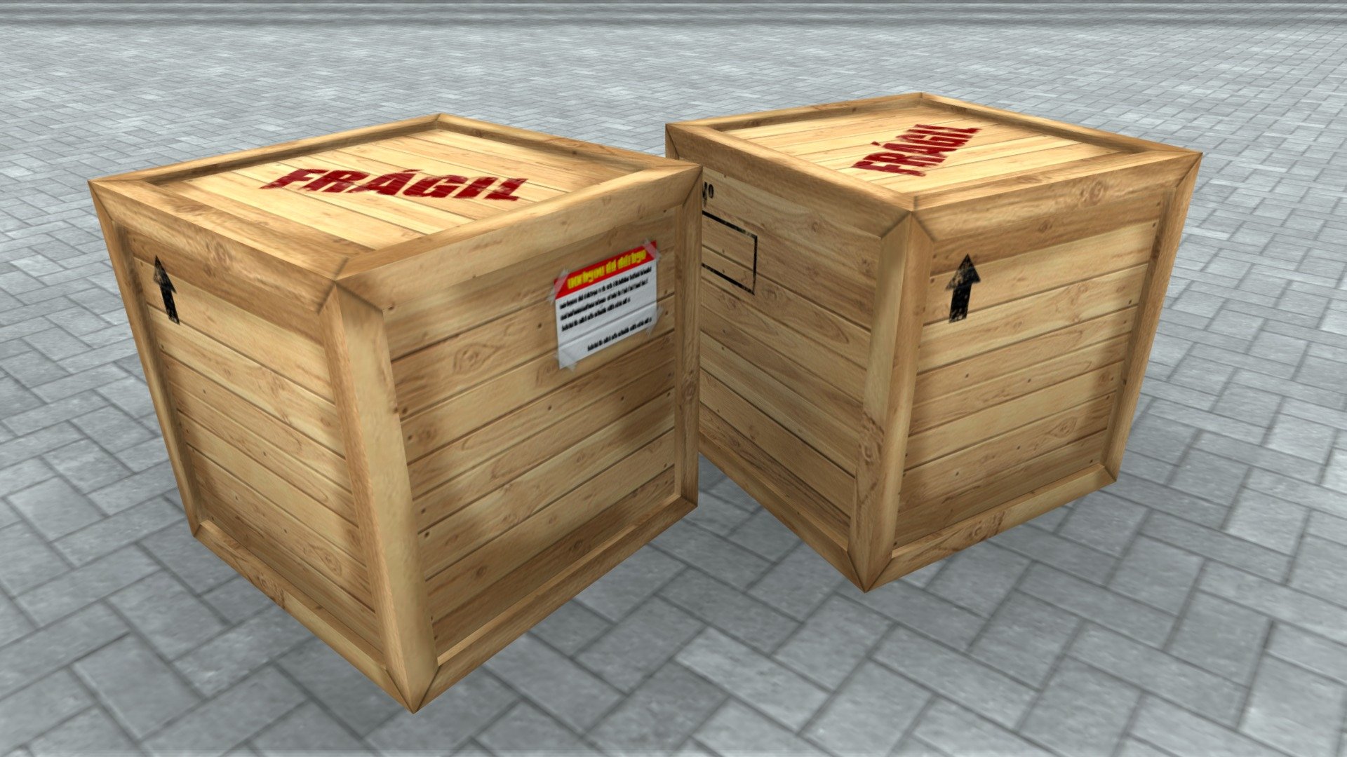Wood Box - Wood Box - Buy Royalty Free 3D model by kopofx 3d model