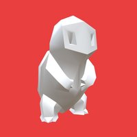 SQUIRTLE pokemon, squirtle, lowpoly, animal